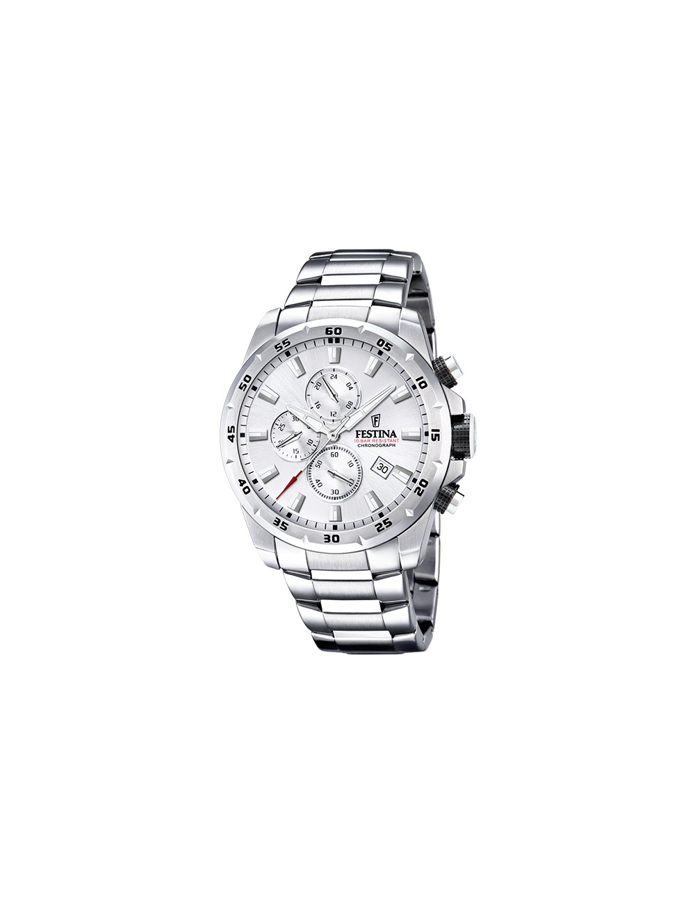 Reloj Festina Timeless Chronograph F20463/1 Plateado Correa de Acero, Hombre