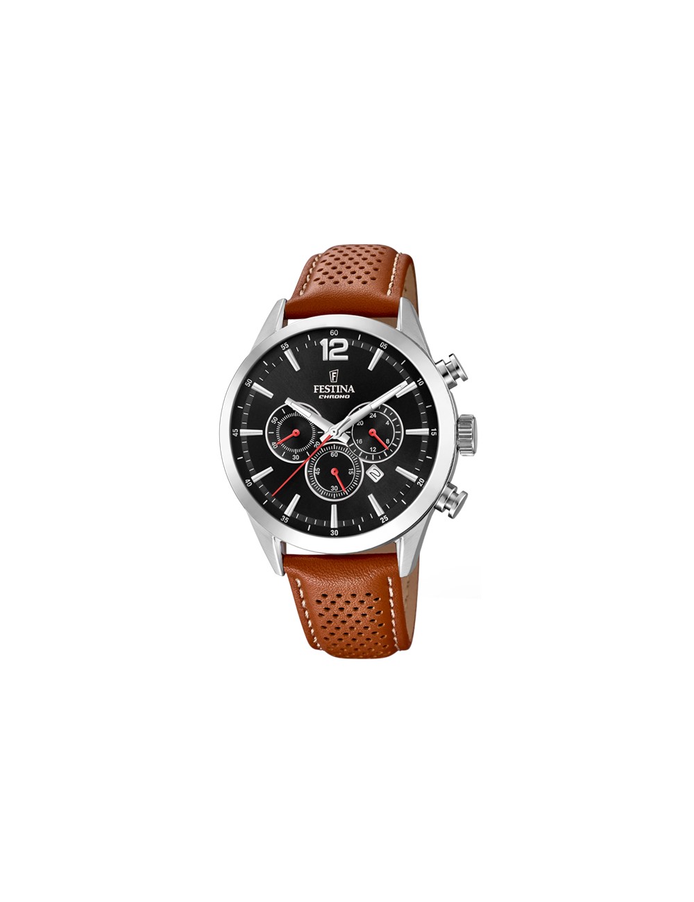 Reloj de Hombre Festina Timeless Chronograph F20542/6 con Esfera Negra