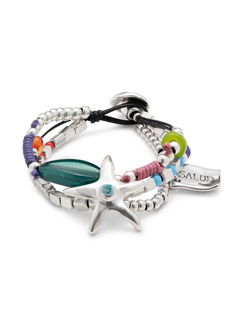 Pulsera Estrella-P-Verde Bol/Cuadra