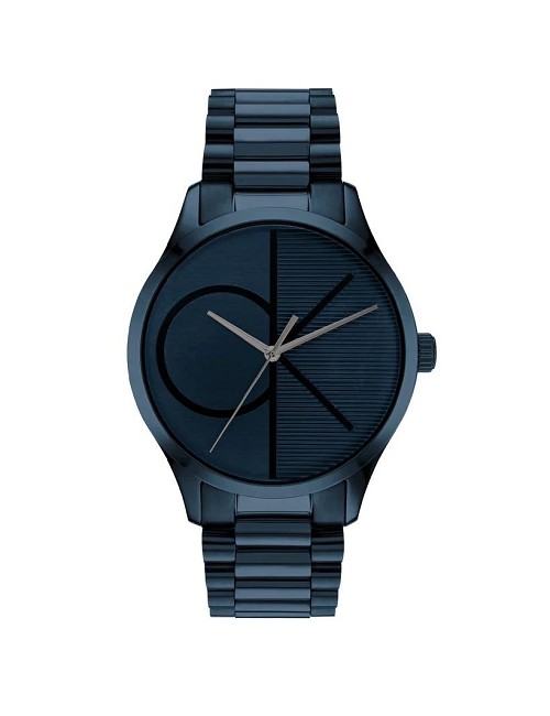 Reloj Cadena Acero Azul/Negra Esf Igual