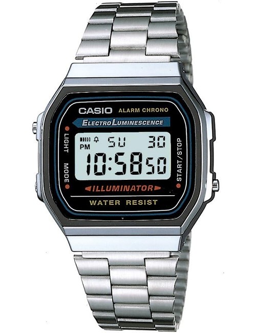 Reloj Casio Vintage Iconic Digital de Acero A168Wa-1Yes