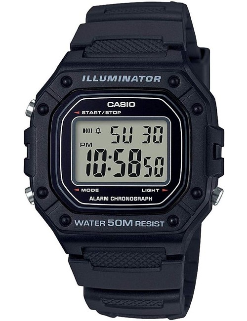 Reloj Casio Collection Black W-218H-1Avef
