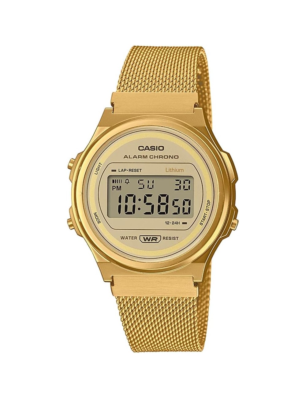 Casio Collection Vintage - Reloj Digital Unisex con Correa de Acero Inoxidablel