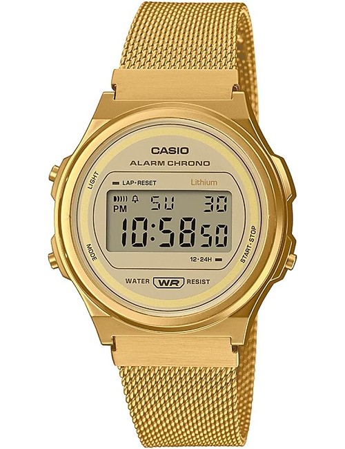 Casio Collection Vintage - Reloj Digital Unisex con Correa de Acero Inoxidablel