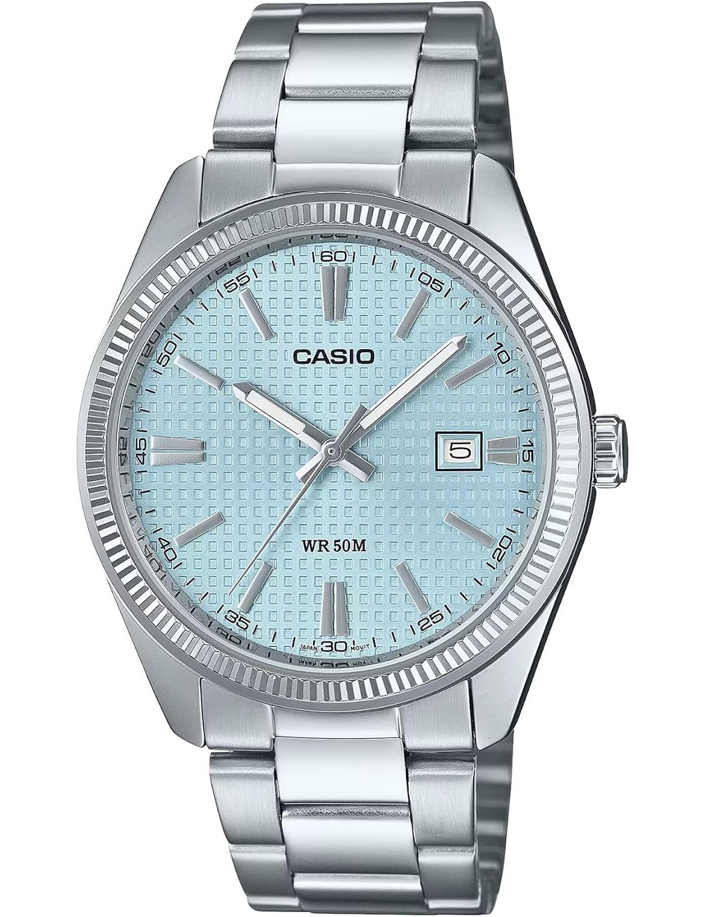 Reloj Caballero Esf Azul Cadena Acero