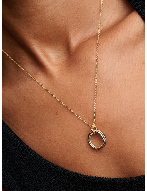 Collar En Dos Tonos de Forma Orgánica