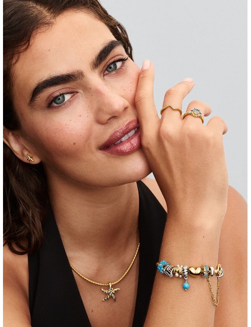 Pendiente de Botón Estrella de Mar