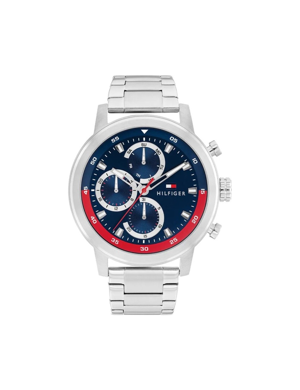 Reloj Tommy Hilfiger Rocky Plateado y Azul Multifunción Hombre 1792179
