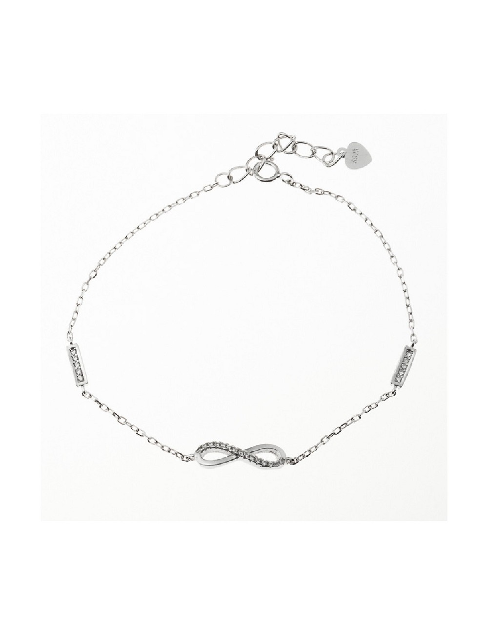 Pulsera Infinito Circonitas Plata