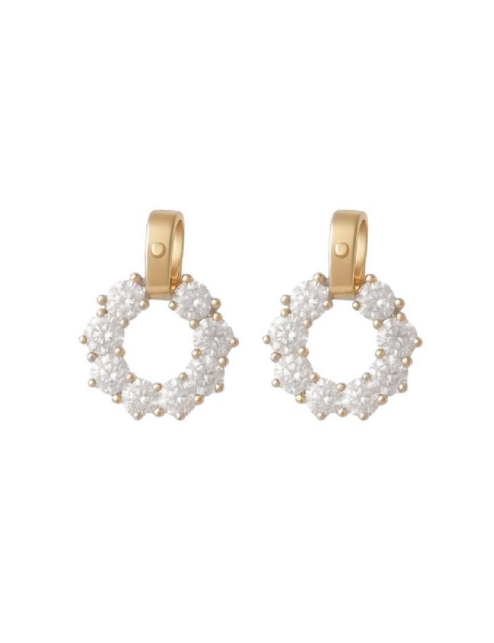 Pendiente Plata Chapada