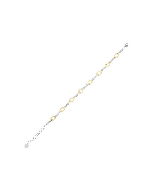 Pulsera Plata Rodiada