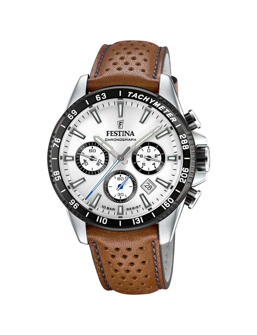 Festina Caballero Crono Esfera Plata