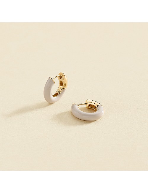 Pendientes Bisuteria Esmaltado Aro