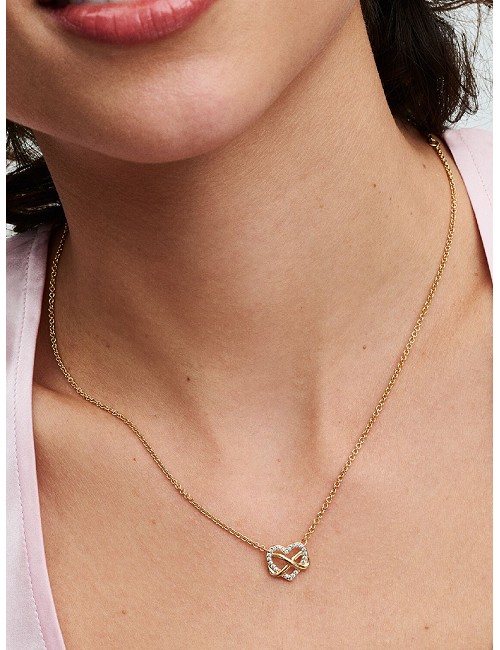 Collar Corazón Infinito Brillante