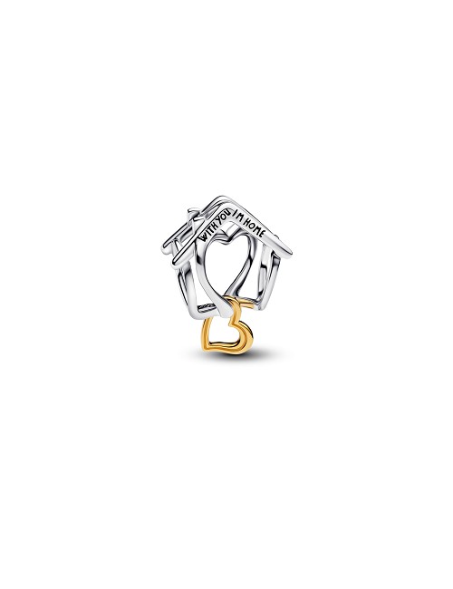 Home Sterling Silver And 14K Gold-Plated Charm