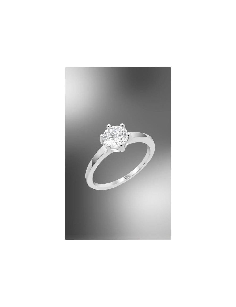 Lotus Silver Anillo Sra. Solitario