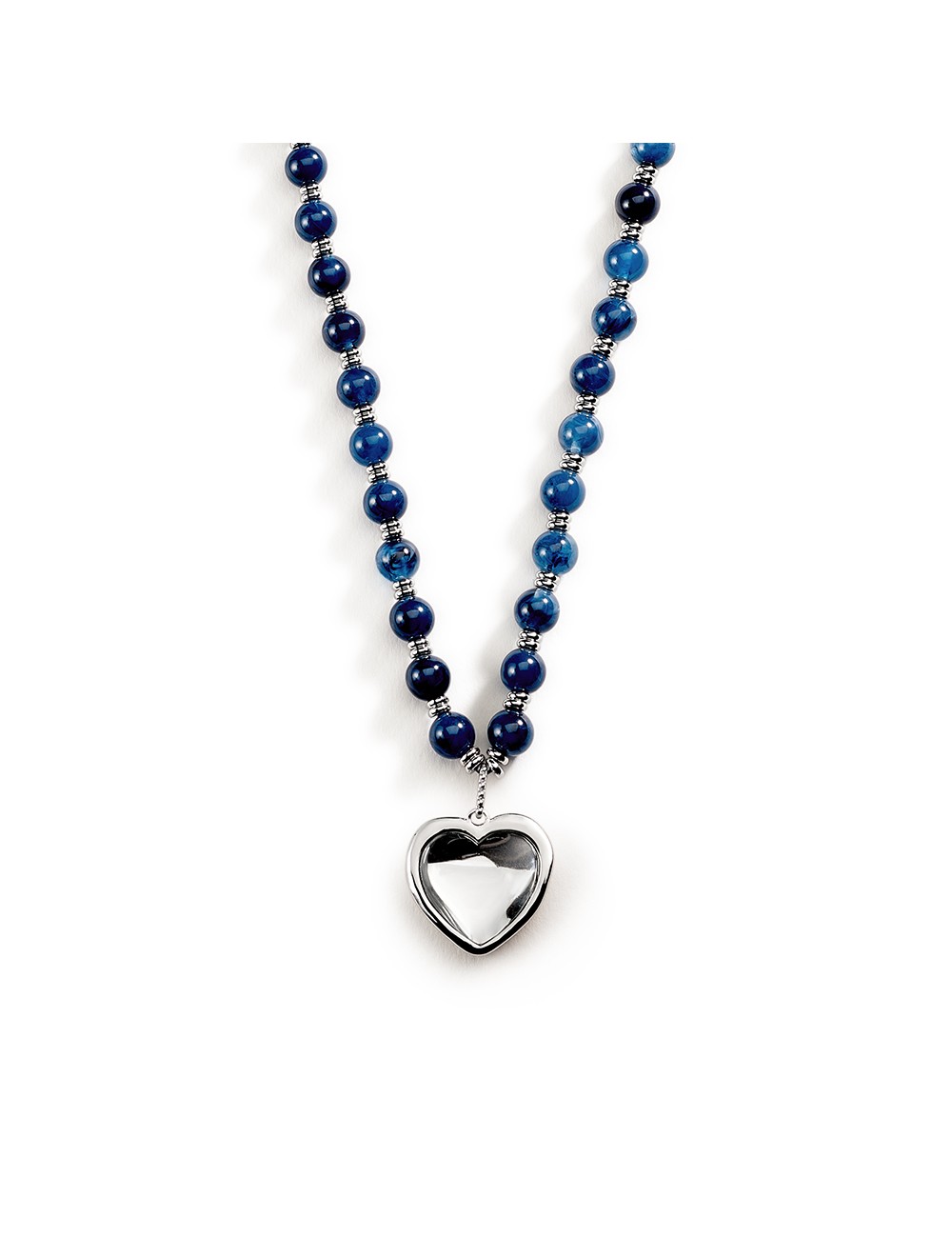 Collar Largo Be Azulcon Corazon