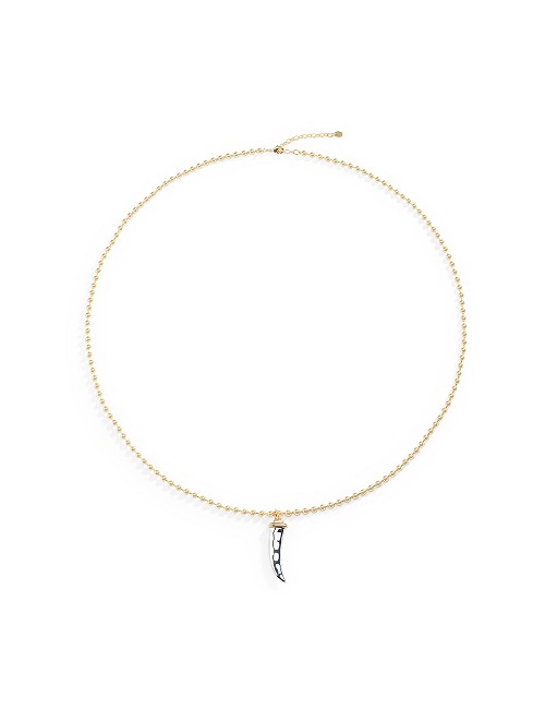 Collar Largo Be Dorado Cuerno