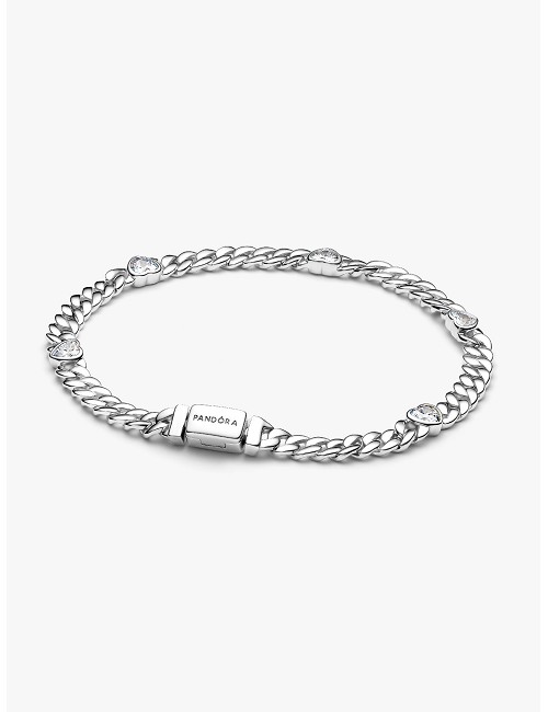 Pulsera de Cadena Cubana Corazón