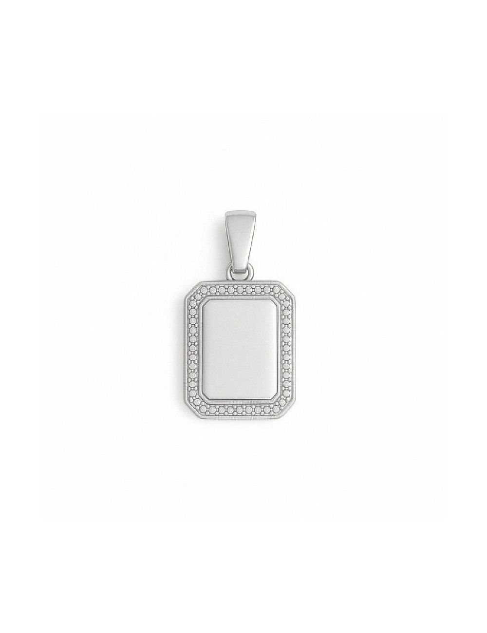 Colgante Plata Rectangular 12X9 mm