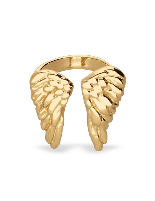 Anillo Forma Alas Dorado