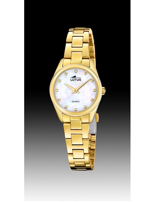 Reloj Lotus Dorado Pulsera Regalo