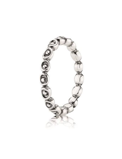 Anillo Plata Fila Circulos