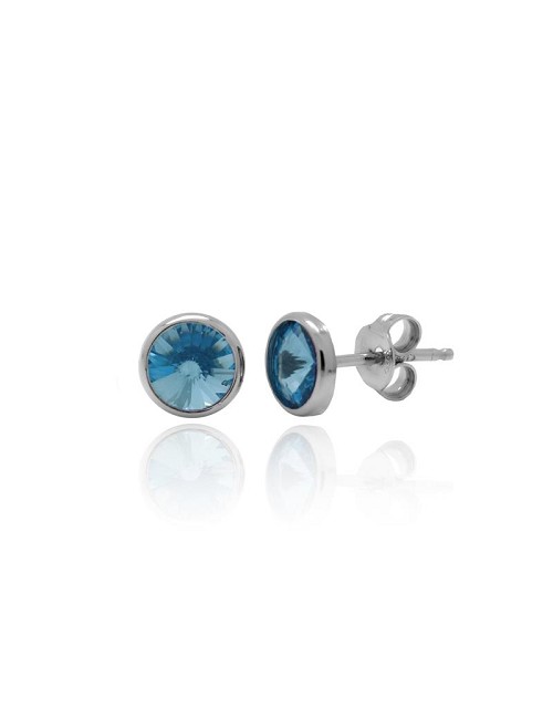 Pendientes Redondos Aquamarine de Basic