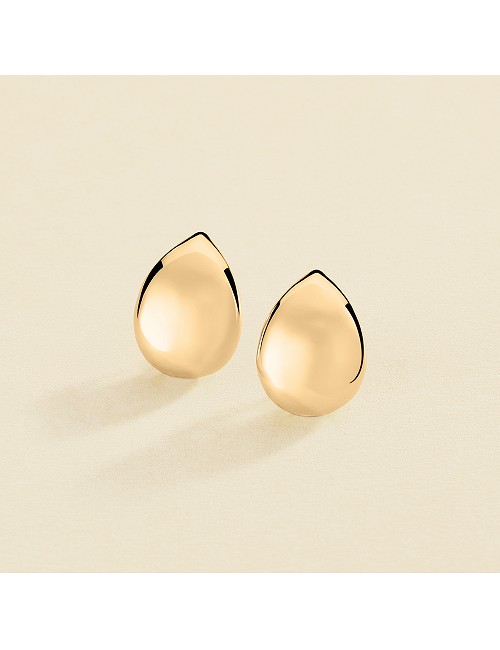 Pendientes Gotas Laton Cha. Oro