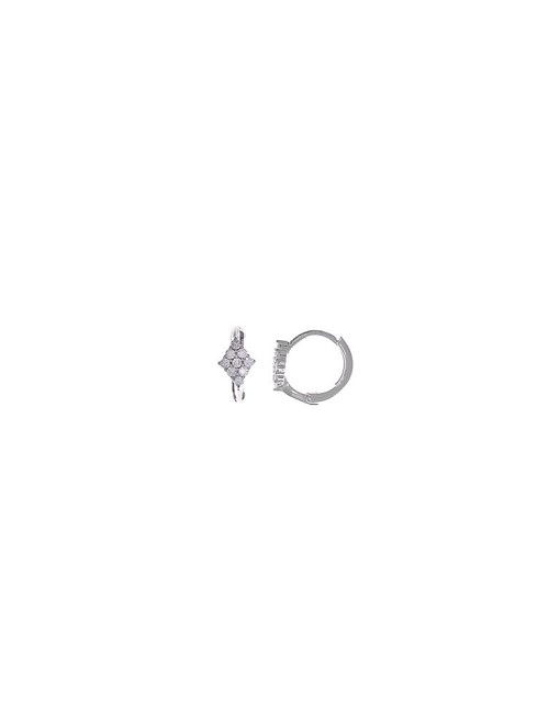 Pendientes Aro con Circonitas Presion
