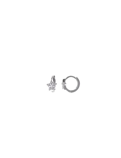 Pendientes Aro con Estrella Circonitas