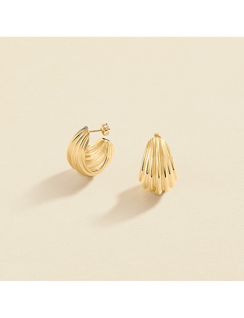 Pendientes Clip Trenzado