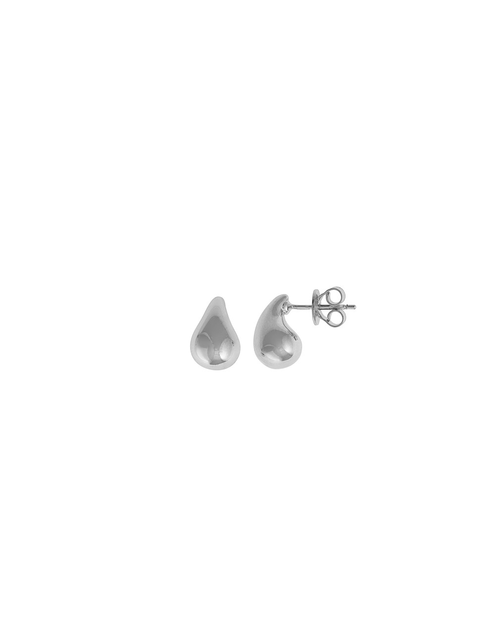 Pendientes Plata Rodio Gota