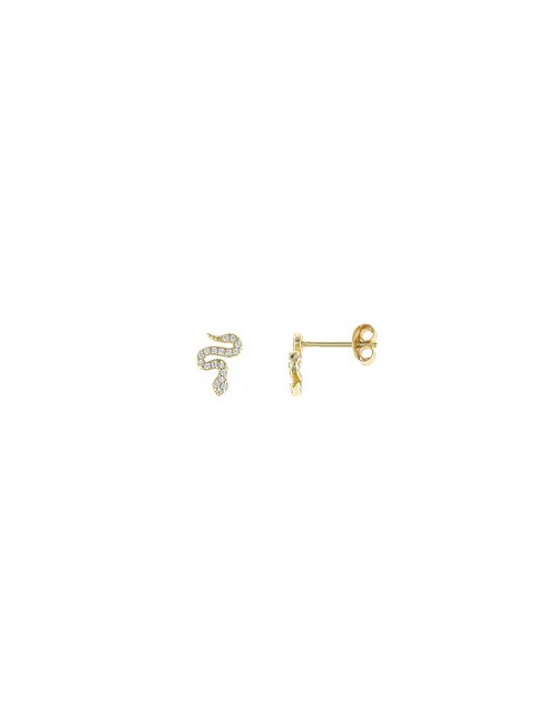 Pendientes Plata Chapada Circonitas
