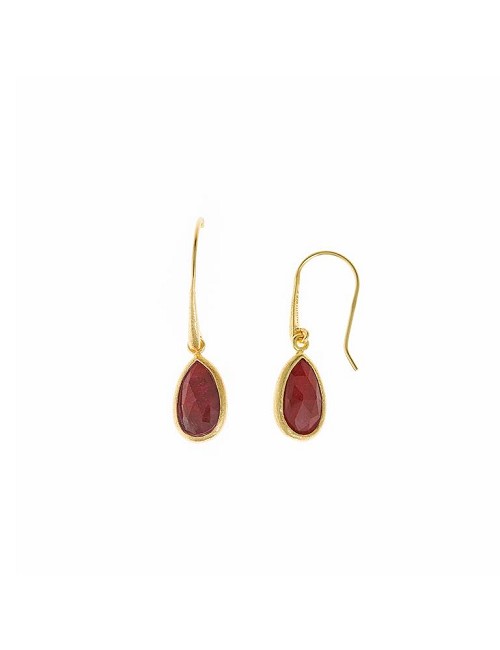 Pendientes Plara Chapa. Rubi Pera