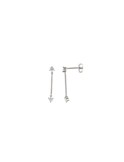 Pendientes Plata Rodio Barras Circo.