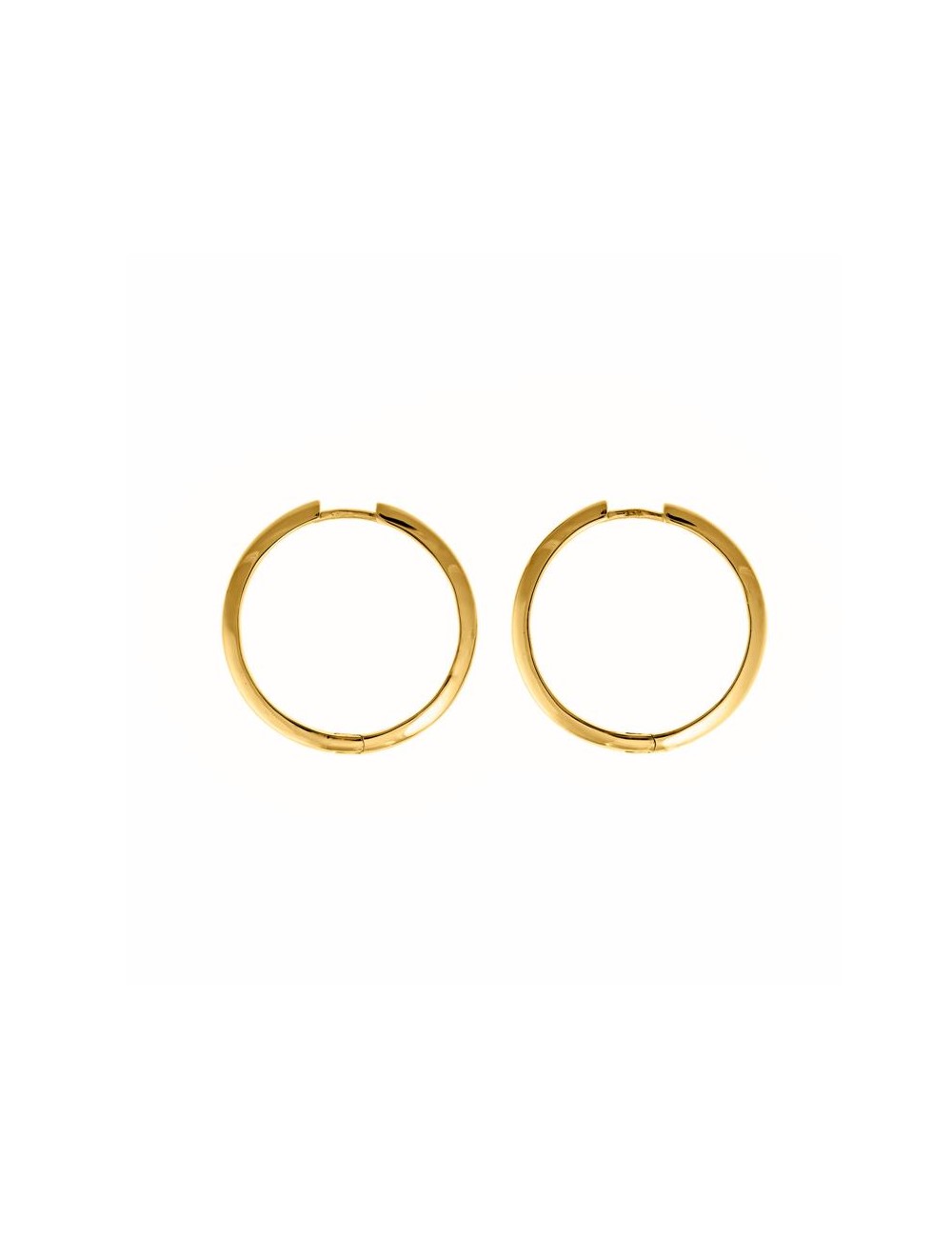 Pendientes Plata Chapa. Aro Tubo Plano