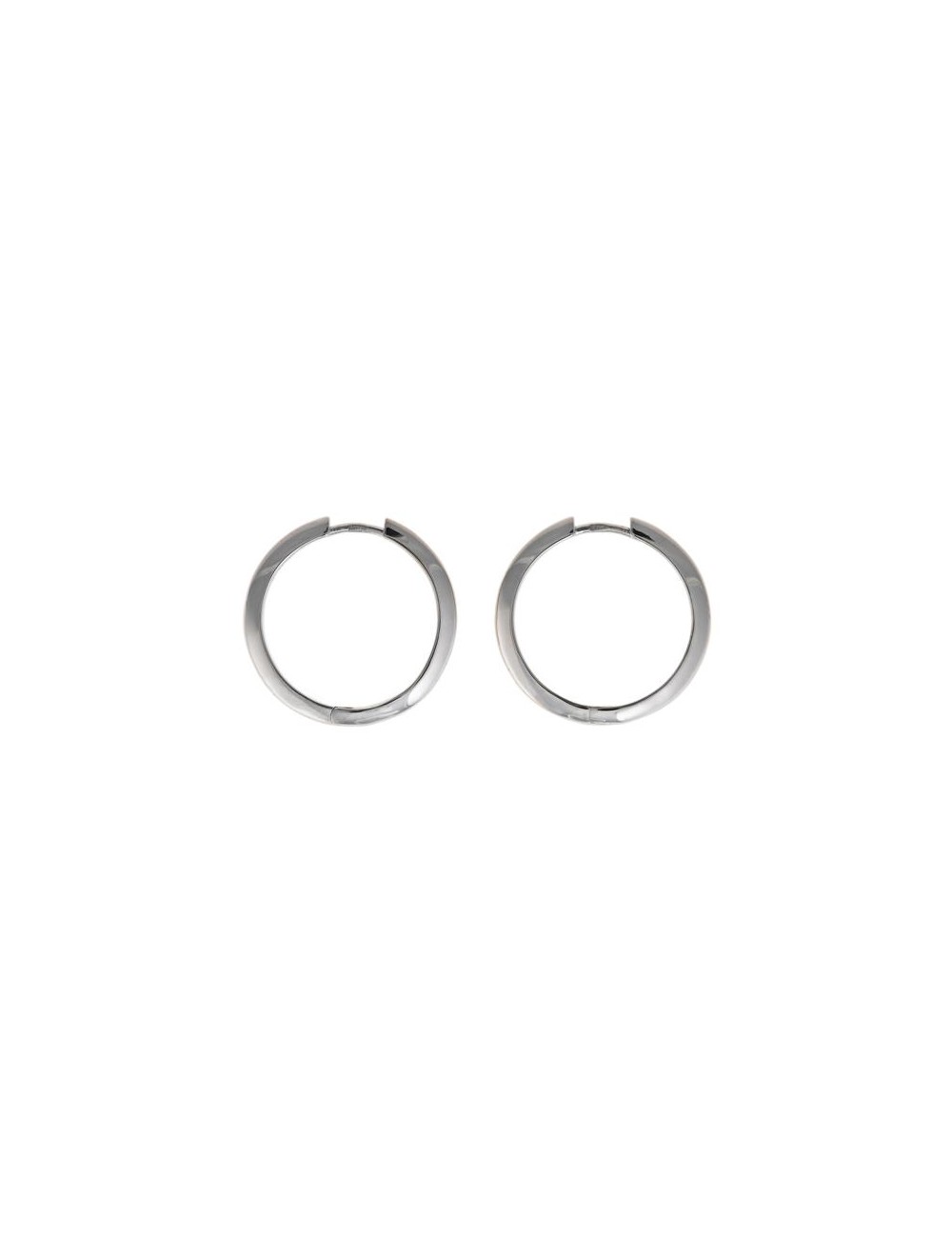 Pendientes Plata Rodio Aro Tubo Plano