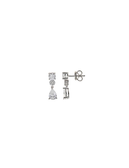 Pendientes Plata Rodio Circo.