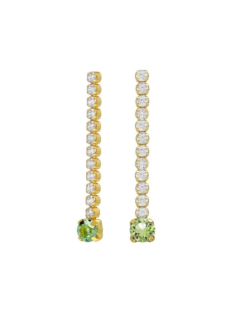 Pendientes Largos Cascada Cristal