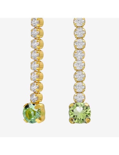 Pendientes Largos Cascada Cristal